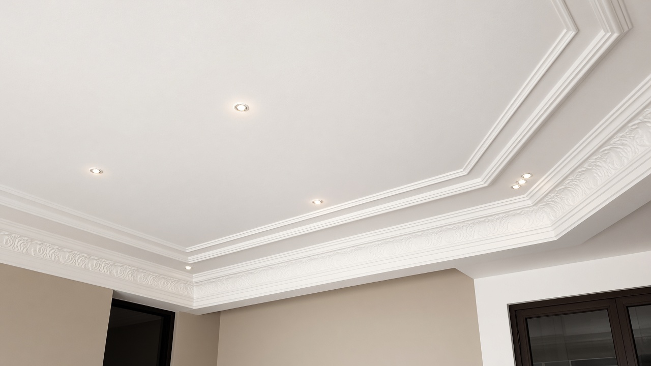 Forro de drywall em um ambiente